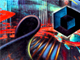 Metin Akba�: Musa'n�n Asas�, ya�l� boya 100 x 150 cm. 2003