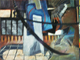 Metin Akba�: Son Ayak, ya�l� boya 80 x 90 cm. 1998