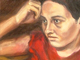 Mehmet �etinkaya: Tablo ad� Portre "DEN�Z", T�YB. 70X100 cm.