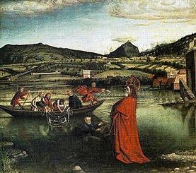 Konrad Witz, ?pêche miraculeuse?, (?Mucizevî av?), 1444, 